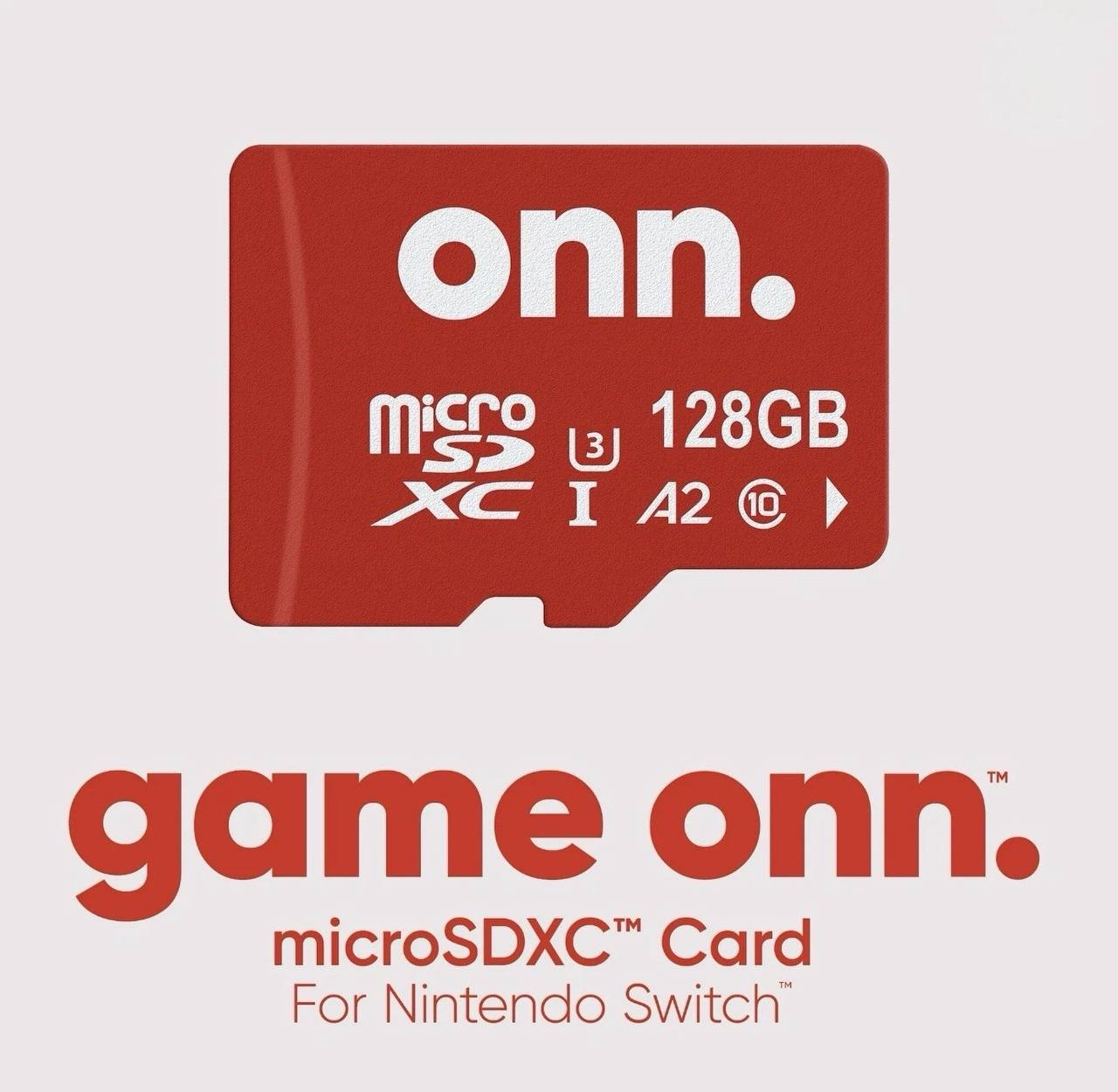 Onn 128GB Micro SD Card EXPRESS SHIPPING For Nintendo Switch 1 (Sealed)