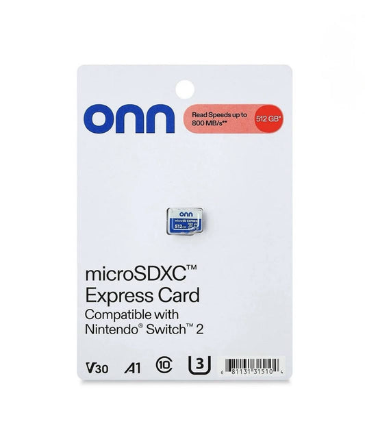 Onn 512GB Micro SD Express Card Nintendo Switch 2 (Sealed)