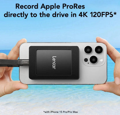 Lexar 1TB Extreme Portable SSD 2000MB/s USB-C USB 3.2 IP65 SL500 With Mag Set